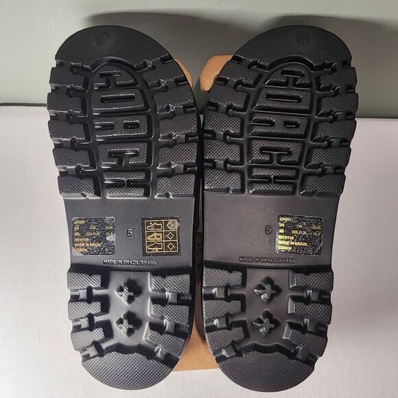 NWT Coach CP897 Jesse Rubber Slides in Black Size 5B US Women\'s